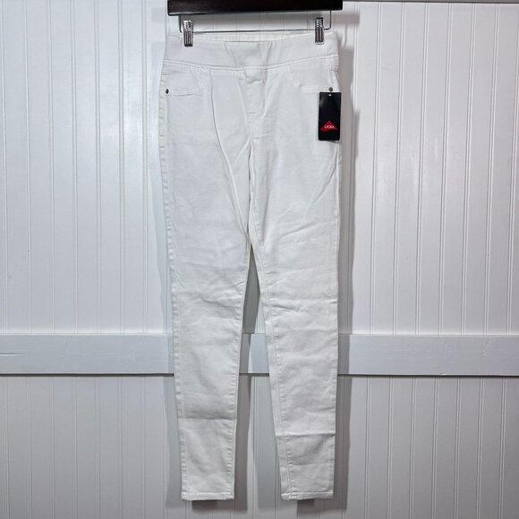 NWT Old Navy Rockstar Super Skinny White Pull-On Jeggings Jeans LYCRA Women's 2 - Picture 2 of 8
